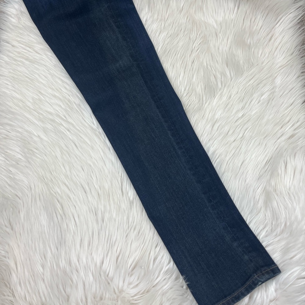 PAIGE mid-rise dark blue skinny whiskered jeans size 27 - Picture 11 of 11
